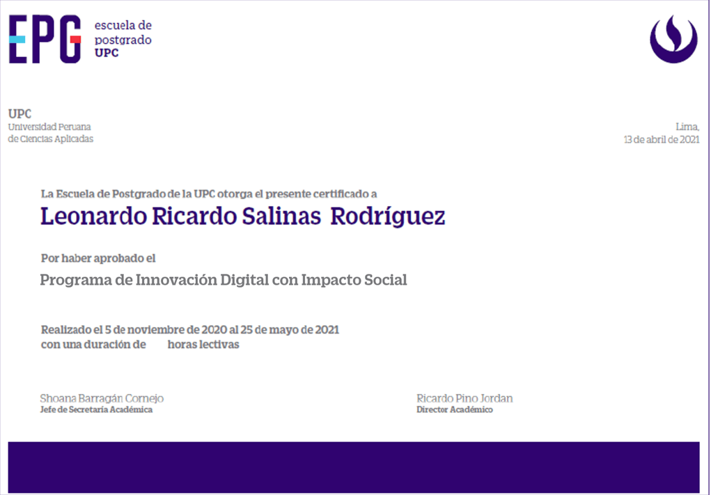 Certificado